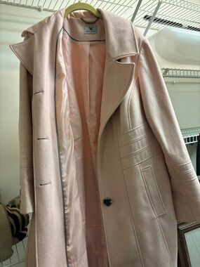 Worthington Blush Pink Tailored Trench Coat